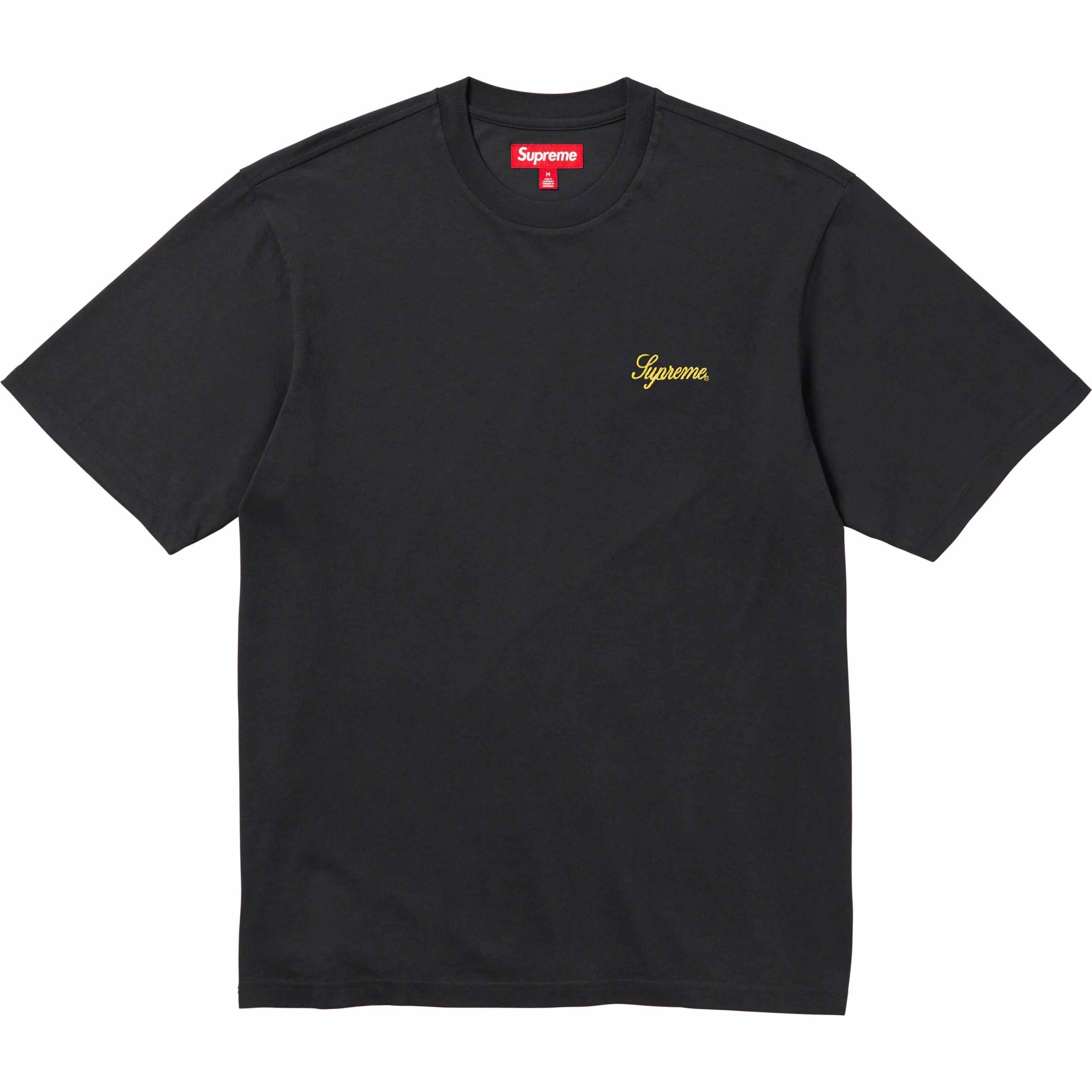 Washed Script S/S Top view 2